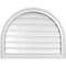 Ekena Millwork Round Top Surface Mount PVC Gable Vent: Functional, w/ 2"W x 1-1/2"P Brickmould Frame, 28"W x 22"H GVPRT28X2202SF - alternate 1